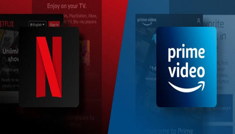 Netflix and Amazon Prime logo
