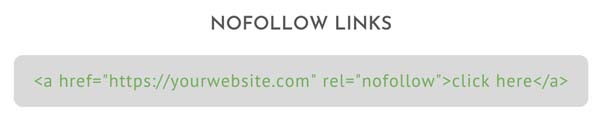 nofollow links