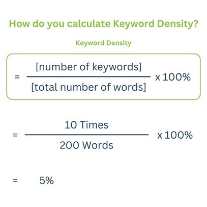 How do you calculate keyword density